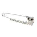 Rhinestone Owl Bird Sweater Hat Breastpin Pin Women Crystal Pin Jewelry