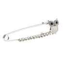 Rhinestone Owl Bird Sweater Hat Breastpin Pin Women Crystal Pin Jewelry