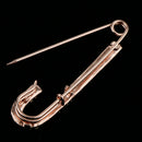 Rhinestone Crystal Safety Pin Brooch for Ladies Scarf Coat Gown Pin 7.2cm
