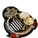 Trendy Men Brooches Alloy Brooch Pin Retro Ocean Wind Badge Jewelry Gift