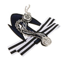 Vintage Striped Fabric Anchor Design Nautical Themed Brooch Pins Fashion
