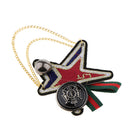 Embroidery Sewing Star Badge Tassel Chain Fabric Brooch Pins Costume Jewelry