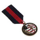 Vintage Striped Fabric Medal Badge Clothing Costume Brooch Pin Accessories