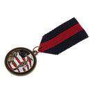 Vintage Striped Fabric Medal Badge Clothing Costume Brooch Pin Accessories