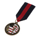 Vintage Striped Fabric Medal Badge Clothing Costume Brooch Pin Accessories