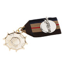 Geometric Medal Pendant Badge Fabric Costume Uniform Brooch Pin Accessory