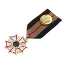 Geometric Medal Pendant Badge Fabric Costume Uniform Brooch Pin Accessory