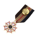 Geometric Medal Pendant Badge Fabric Costume Uniform Brooch Pin Accessory