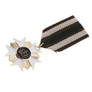 Crown Geometric Medal Vintage Badge Fabric Uniform Brooch Pin Patriot Medal