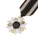 Crown Geometric Medal Vintage Badge Fabric Uniform Brooch Pin Patriot Medal