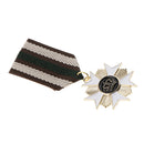 Crown Geometric Medal Vintage Badge Fabric Uniform Brooch Pin Patriot Medal