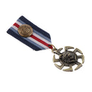 Gothic Wheel Wolf Head Animal Brooch Pin Badge Uniform Collar Lapel Medal