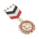 Vintage Star BADGE Military Medal Brooch Pin Lapel Epaulet Jewelry