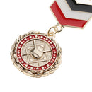 Vintage Star BADGE Military Medal Brooch Pin Lapel Epaulet Jewelry