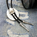 Fashion Western Cowboy Natural Tiger Eye Stone Bolo Tie Rodeo Necktie Bootlace Tie