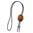 Fashion Western Cowboy Natural Tiger Eye Stone Bolo Tie Rodeo Necktie Bootlace Tie
