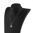 Love Heart Arrow Design Charms Pendant Necklace Full Rhinestone Necklace