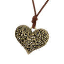 Classic Women Small Heart Chain Pendant Necklace Lovely Peach Heart Necklace