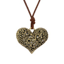Classic Women Small Heart Chain Pendant Necklace Lovely Peach Heart Necklace