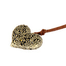 Classic Women Small Heart Chain Pendant Necklace Lovely Peach Heart Necklace