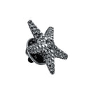 Vintage Starfish Shape Shirt Collar Brooch Buckle Men Women Lapel Pins