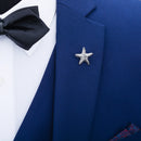Vintage Starfish Shape Shirt Collar Brooch Buckle Men Women Lapel Pins