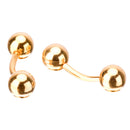 Savannah Metal Gold Simple Double Thread Cufflinks Men Clothing Sleeve Nail
