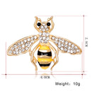 Fashion Cartoon Bee Alloy Brooch Pin for Women Mens Collar Pin Jewelry Accessory