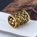 Women Gold Simple Hollow Mesh Silk Scarves Buckles Ring Jewelry Simple Unique Design