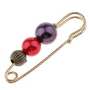 Luxury Large ABS Pearl Beads Safety Pin Brooch Clip Scarf Hat Sweater Pin