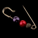 Luxury Large ABS Pearl Beads Safety Pin Brooch Clip Scarf Hat Sweater Pin