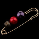 Luxury Large ABS Pearl Beads Safety Pin Brooch Clip Scarf Hat Sweater Pin