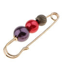 Luxury Large ABS Pearl Beads Safety Pin Brooch Clip Scarf Hat Sweater Pin