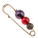 Luxury Large ABS Pearl Beads Safety Pin Brooch Clip Scarf Hat Sweater Pin