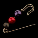 Luxury Large ABS Pearl Beads Safety Pin Brooch Clip Scarf Hat Sweater Pin
