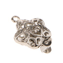 5 Pieces Double Side Filigree Heart Connectors DIY Bracelet Necklace Clasps