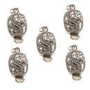 5 Pieces Animal Dragon Carving Connectors DIY Bracelet Necklace Clasps