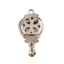 5 Pieces Round Locket with Imitation Pearl Clasp Connector DIY Jewelry Craft