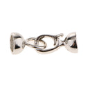 5 Sets DIY Leather Rope Half Ball Necklace Bracelet Buckle Lobster Clasp