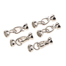 5 Sets DIY Leather Rope Half Ball Necklace Bracelet Buckle Lobster Clasp