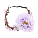 Fashion Flowers Hair Band Christmas Gifts Vintage Wreath Hair Hoop Accessory