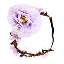 Fashion Flowers Hair Band Christmas Gifts Vintage Wreath Hair Hoop Accessory