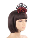 Vintage Women Girl Rose Hair Hoop Headband Bride Prom Banquet Hair Accessory