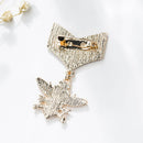 Retro Mens Gold Brooch Pins Arrowhead Lapel Pin Shield Army Badge Decoration