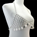 Fashion Waist Chain Personality Hollow Coin Necklace Bra Chain Body Chain