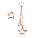 Chic Women Asymmetric Pentagram Earrings Long Drop Party Prom Jewelry Gifts