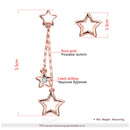Chic Women Asymmetric Pentagram Earrings Long Drop Party Prom Jewelry Gifts