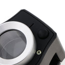 LED Light Magnifier and UV Currency Detector 30x Magnification Free Stand