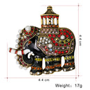 Vintage Tribe Elephant Crystal Pearl Brooch Pin Animal Wedding Party Jewelry