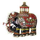 Vintage Tribe Elephant Crystal Pearl Brooch Pin Animal Wedding Party Jewelry